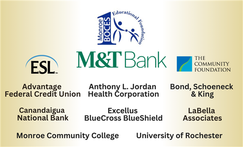 Graphic with the event sponsors on it. 