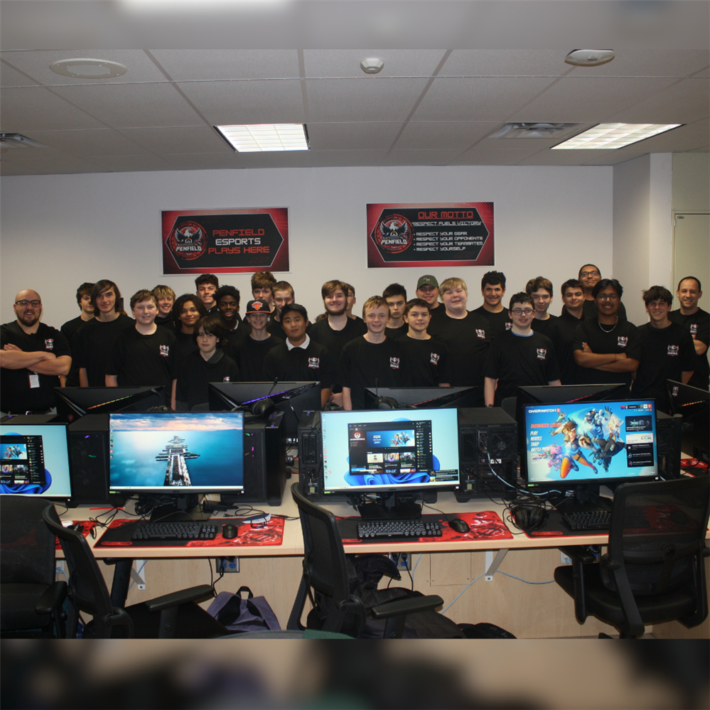  Group photo of Penfield's Esports team.