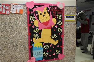 Winnie-the-Pooh is the star of this Valentine's Day design.